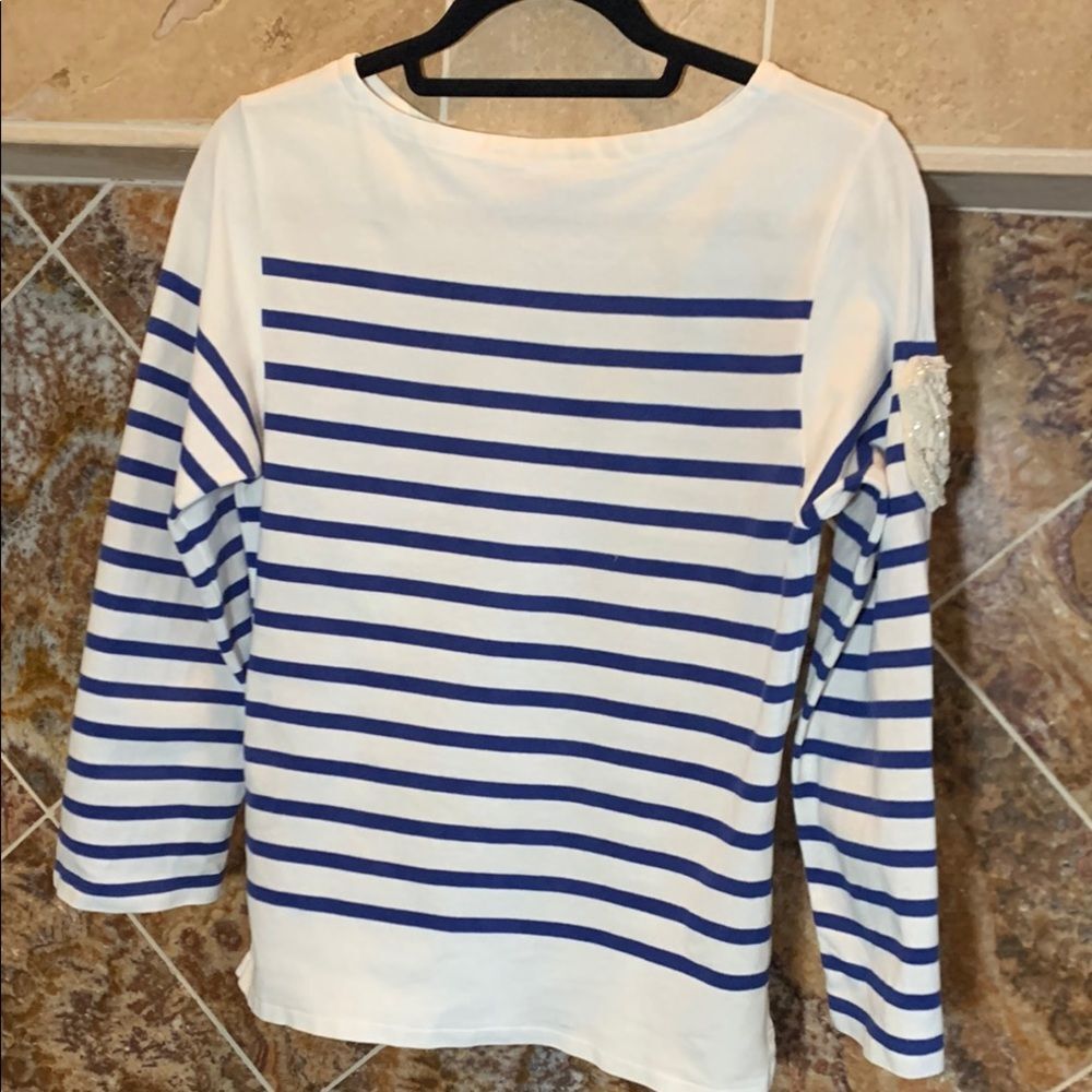 Purple Label Ralph Lauren Collection Striped Boatneck Mariner Sweater Medium - Picture 4 of 14